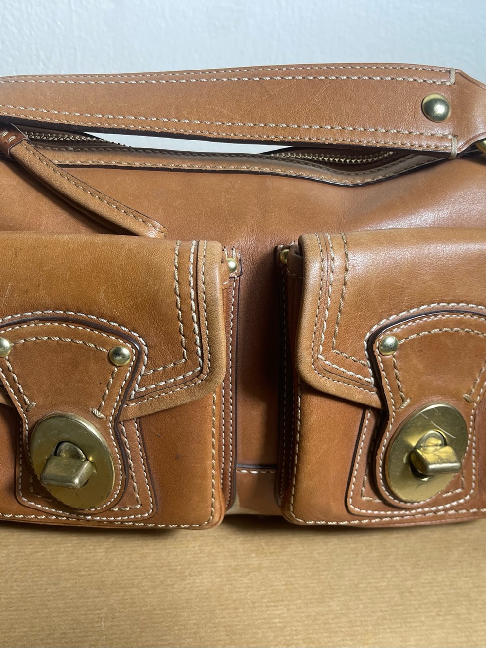 Vintage Coach Y2K Legacy Leather Bag with Double Turnlock - Picture 3 of 10